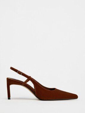 Zara Velvet Look Slingback - Size: 10 - NWT